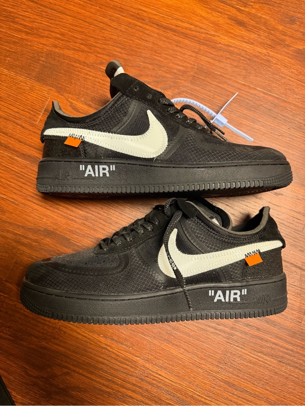 Nike Off-White Air Force 1 Low Inspired Men’s Black Low-Top Sneakers